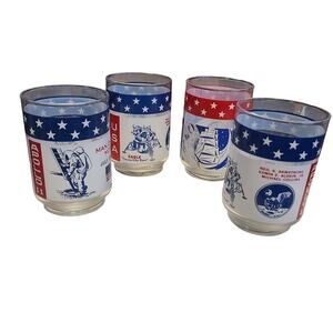 Apollo 11 Man On The Moon, July 20 1969 Apollo. Drinking Glass Cocktail Bar Set